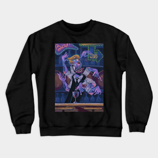 Bartender Crewneck Sweatshirt by RodsArtPortal